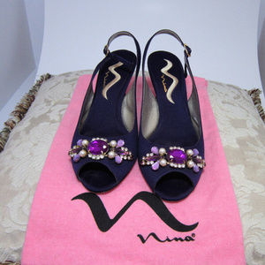 Nina 2 1/2" Heel, Purple (Grape), Size 8M